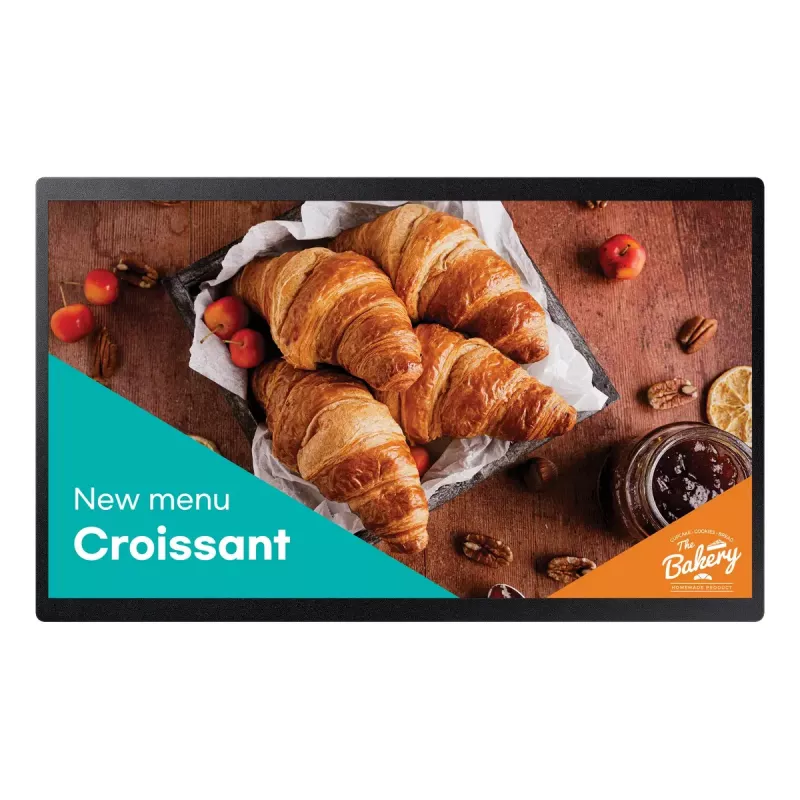 Pantalla plana de señalización digital Samsung QB24C 61 cm (24 inch) LED Wi-Fi 250 cd/m² Full HD Negro procesador integrado Tizen 16/7