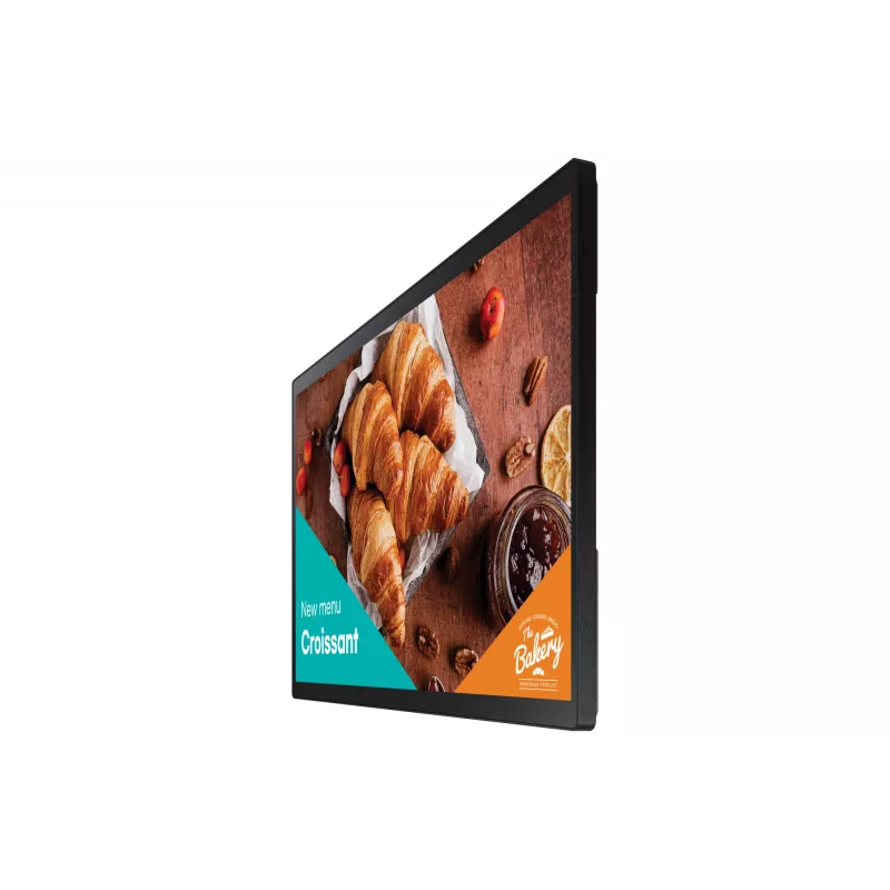 Pantalla plana de señalización digital Samsung QB24C-T 61 cm (24 inch) LED Wi-Fi 250 cd/m² Full HD Negro pantalla táctil procesador integrado Tizen 7.0 16/7