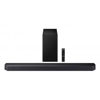 Barra de sonido Samsung HW-Q600F 3.1.2 canales con subwoofer inalámbrico, Bluetooth, HDR10+ (negra)