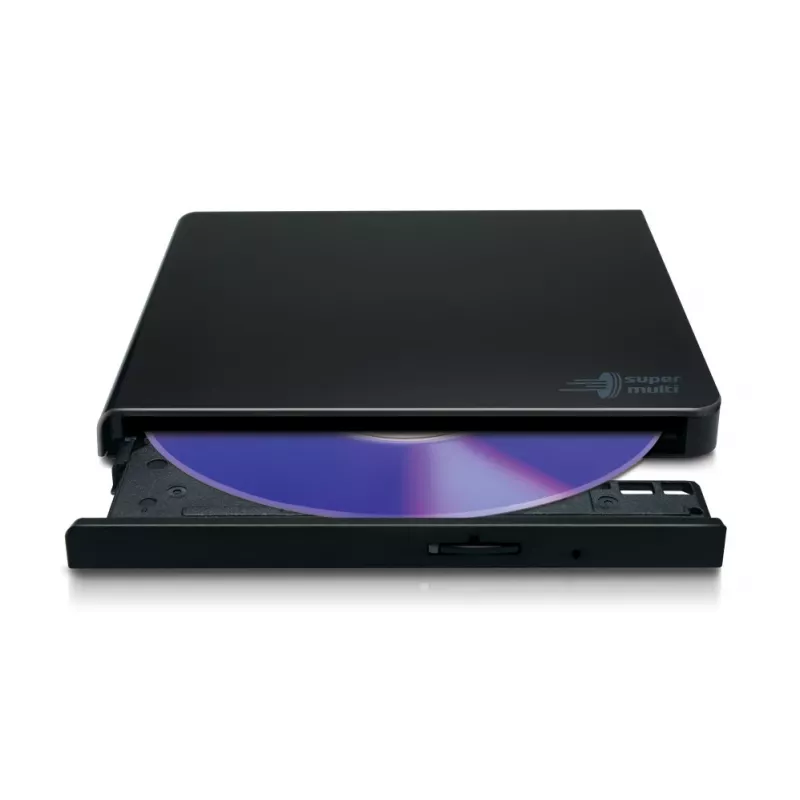 HITACHI-LG DATA STORAGE Grabadora de DVD portátil ultrafina - Gp57eb40 - USB 2.0 - Negro
