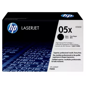 HP 05X Tóner original LaserJet negro de alto rendimiento, 6500 páginas, Negro, 1 ud.
