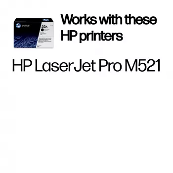 HP 55A Tóner original LaserJet negro, 6000 páginas, negro, 1 ud.
