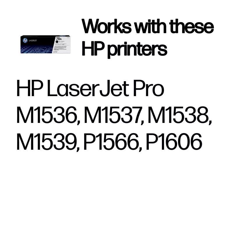HP 78A Tóner original LaserJet, Negro, 2100 páginas, 1 ud.