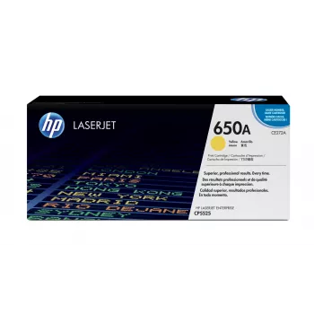Tóner HP Cartridge N.º 650A HP650A HP 650A 13000 páginas amarillo
