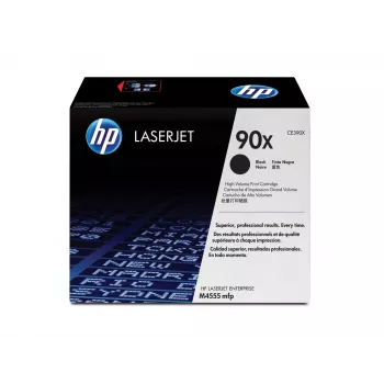 Tóner original HP 90X LaserJet negro de alto rendimiento