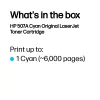 Tóner original HP 507A LaserJet cian, 6000 páginas, cian, 1 ud.