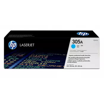 Tóner original HP 305A LaserJet cian, 2600 páginas, cian, 1 ud.