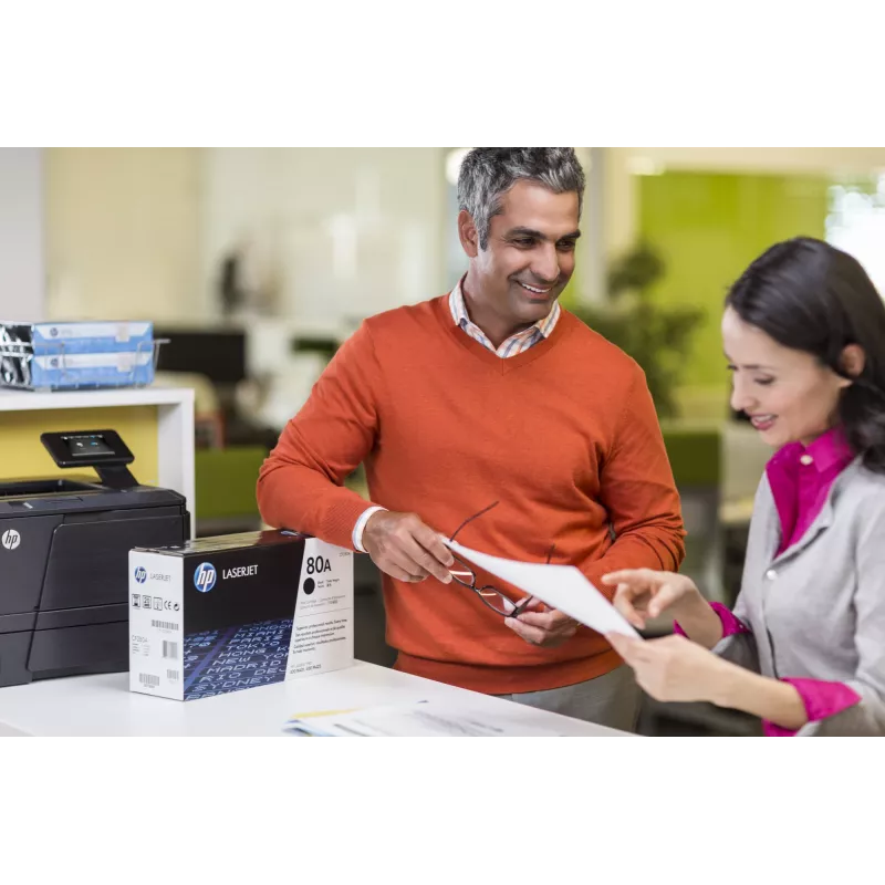 Tóner original HP 80A LaserJet negro, 2560 páginas, negro, 1 ud.