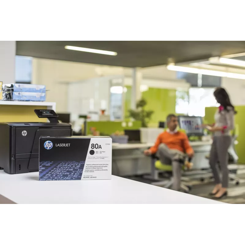 Tóner original HP 80A LaserJet negro, 2560 páginas, negro, 1 ud.
