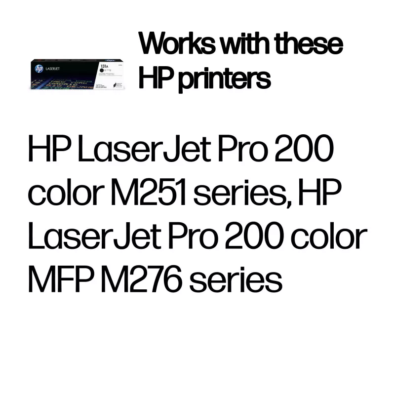 Tóner HP Cartridge N.º 131A negro CF210A 1500 páginas