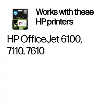 Cartucho de tinta original HP 933XL de alto rendimiento magenta