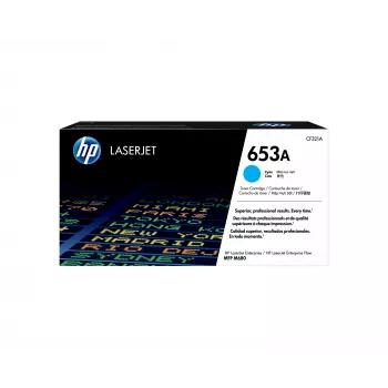 Tóner HP Cartridge N.º 653A HP 653A cian 2300 páginas