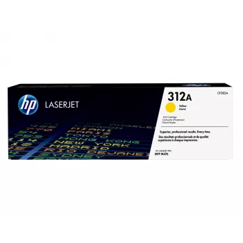 Tóner HP 312A LaserJet amarillo, 2700 páginas, amarillo