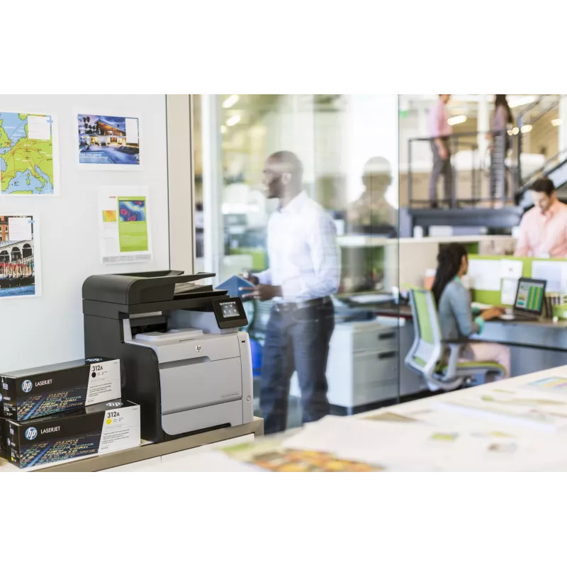 Tóner HP 312A LaserJet amarillo, 2700 páginas, amarillo