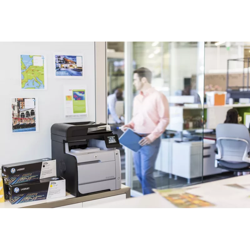 Tóner HP 312A LaserJet amarillo, 2700 páginas, amarillo