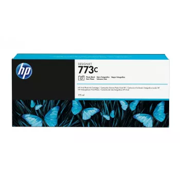 Cartucho de tinta HP 773C 775 ml negro foto DesignJet
