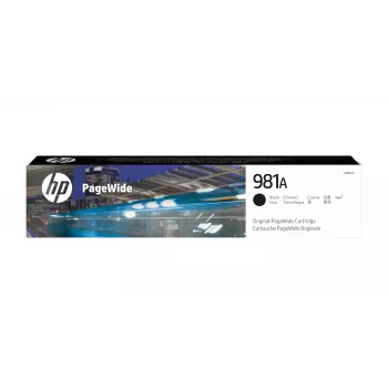 Cartucho original HP 981A negro PageWide, negro, 1 ud., 6000 páginas