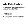 Cartucho de tóner original HP 508X magenta de alto rendimiento LaserJet