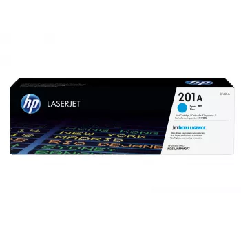 Cartucho de tóner original HP 201A cian LaserJet. Rendimiento de páginas en color: 1330 páginas, colores de impresión: cian, cantidad por pack: 1 unidad