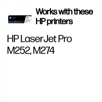 Cartucho de tóner HP CF402A 201A 1400 páginas amarillo