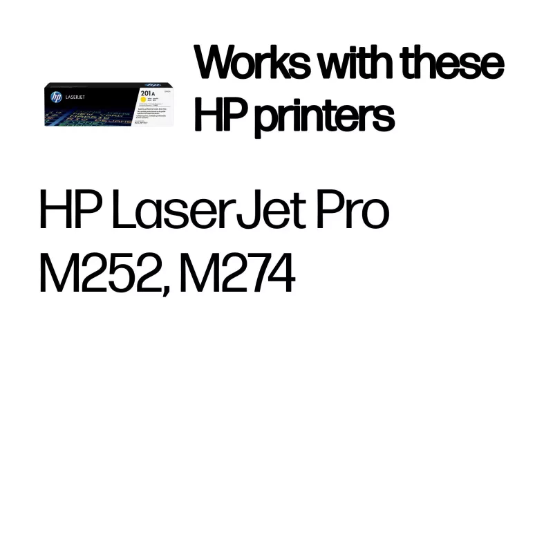 Cartucho de tóner HP CF402A 201A 1400 páginas amarillo