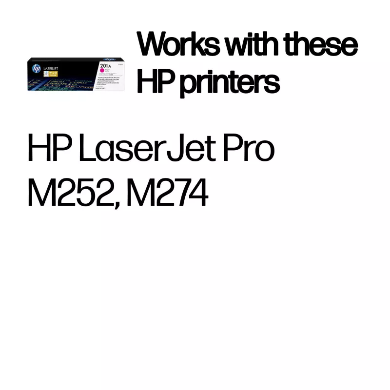 Cartucho de tóner original HP 201A magenta LaserJet