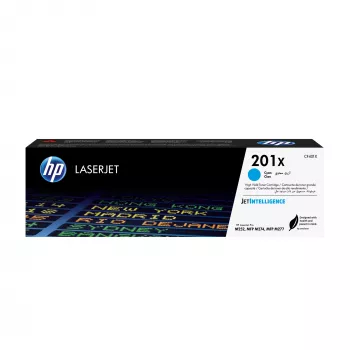 Cartucho de tóner original HP 201X cian de alto rendimiento LaserJet, 2300 páginas, cian, 1 unidad