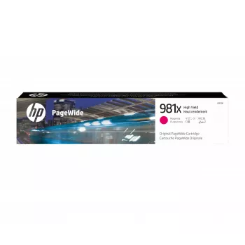 HP 981X Cartucho Original PageWide de Alto Rendimiento Magenta