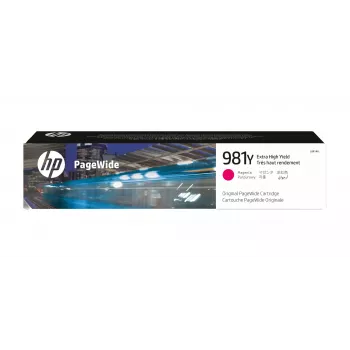HP 981Y Cartucho Original PageWide de Rendimiento Extra Alto Magenta