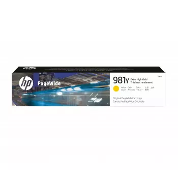 HP 981Y Cartucho Original PageWide de Rendimiento Extra Alto Amarillo