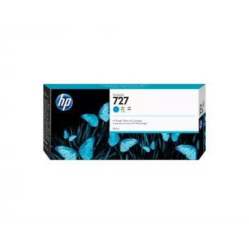 Cartucho de tinta HP 727 300 ml Cyan DesignJet, compatibilidad: HP DesignJet T1530, T2530, T930