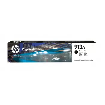 HP 913A Cartucho Original PageWide Negro, Negro, 1 ud., 3500 páginas