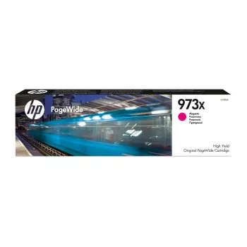 HP 973X Cartucho Original PageWide de Alto Rendimiento Magenta, Magenta, 1 ud., 7000 páginas
