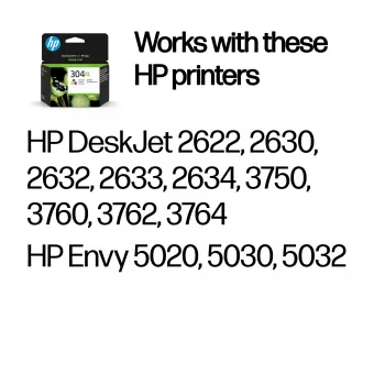HP 304XL Cartucho de Tinta Original Tricolor