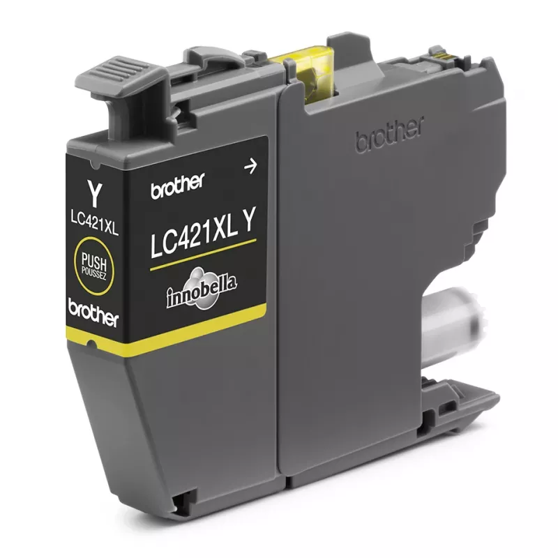 Brother LC-421XLY cartucho de tinta 1 unidad original alto rendimiento (XL) amarillo