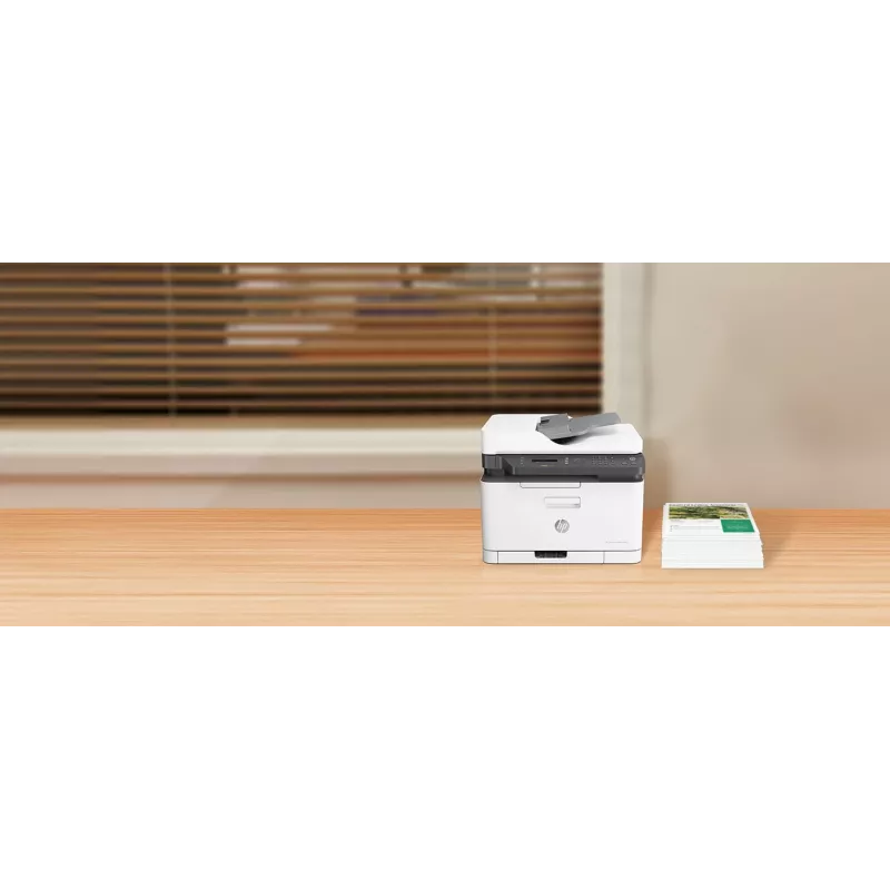 HP Color Laser MFP 179fnw, Láser, Impresión en color, 600 x 600 DPI, A4, Impresión directa, Negro, Blanco