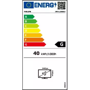 Monitor Philips serie 5000 34B1U5600CH/00 86,4 cm (34 inch) 3440 x 1440 píxeles Wide Quad HD LCD Negro