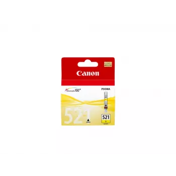 Cartucho de tinta Canon CLI-521Y Amarillo, Amarillo, Tinta pigmentada, 1 unidad, envase individual