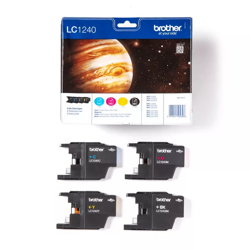 Pack de cartuchos de tinta Brother: Cian / Magenta / Amarillo / Negro