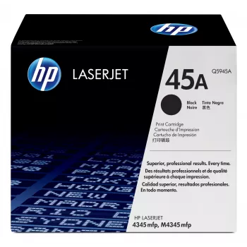 HP 45A tóner LaserJet original negro, 18.000 páginas, negro, 1 ud.