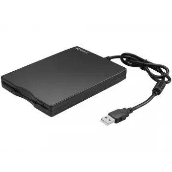 Sandberg unidad de disquete USB, unidad de disquete externa, USB 2.0, 360 rpm, 102 mm, 140 mm, 17 mm