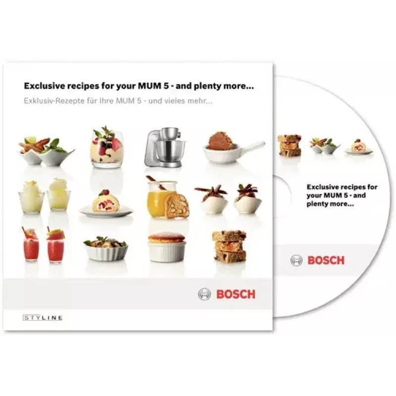 Bosch Styline robot de cocina 900 W 3,9 L acero inoxidable, blanco