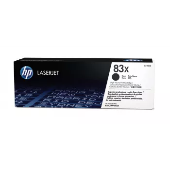 HP 83X tóner LaserJet original negro de alto rendimiento, 2200 páginas, negro, 1 ud.