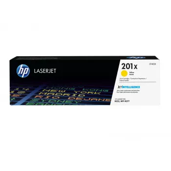 HP 201X tóner LaserJet original amarillo de alto rendimiento, 2300 páginas, amarillo, 1 ud.