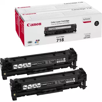Canon CRG-718 Bk VP tóner 2 uds. original negro