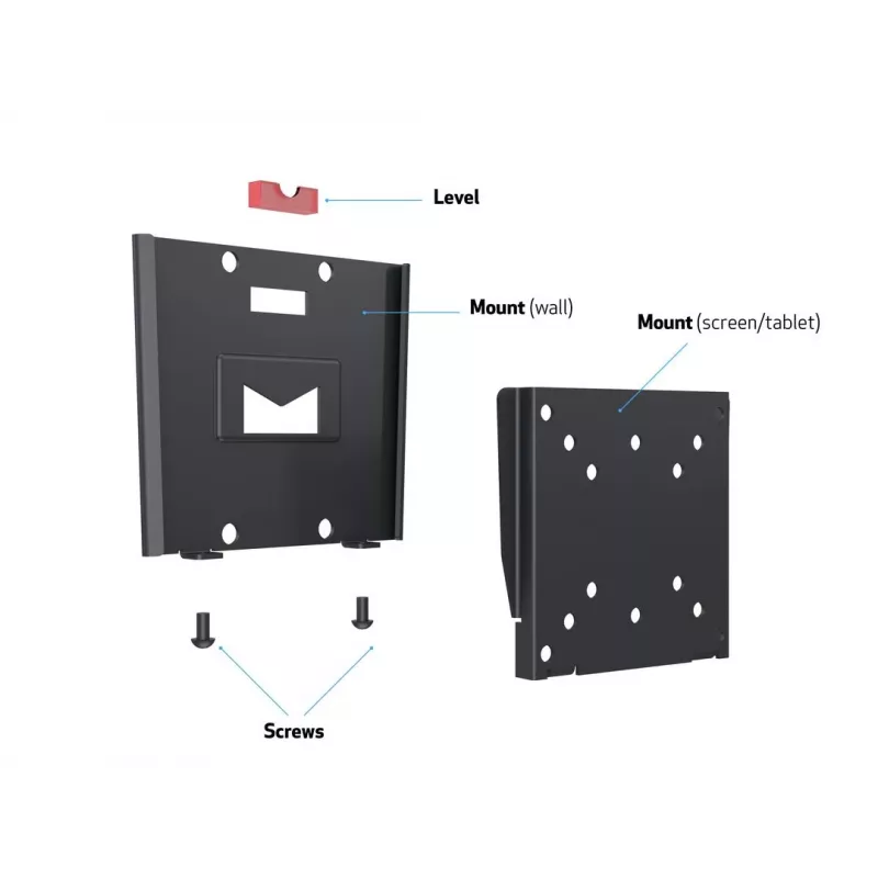Soporte de pared Multibrackets M VESA I negro 50x50 75x75 100x100
