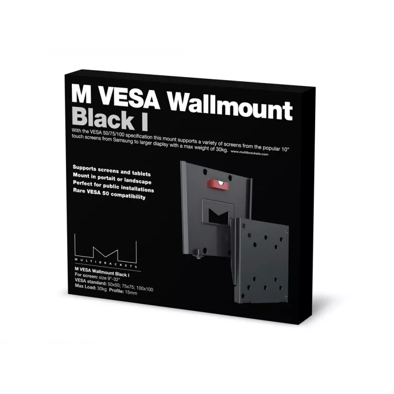 Soporte de pared Multibrackets M VESA I negro 50x50 75x75 100x100