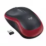Ratón Logitech M185 Wireless rojo