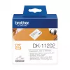 Etiquetas de envío Brother DK11202 negro sobre blanco 62 mm