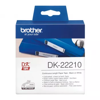 Rollo de papel continuo Brother DK22210